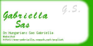 gabriella sas business card